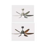 DEAURA BRONZE 56 INCH CEILING FAN WITH LIGHT